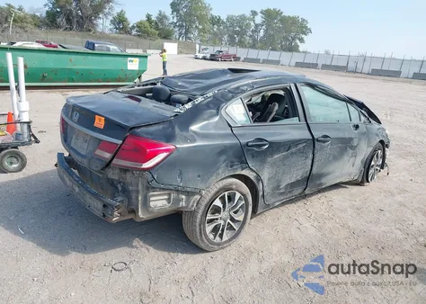 2013 Honda Civic Ex-L from USA, damaged, VIN 19XFB2F9XDE248792